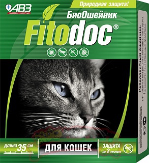 Ошейник ФИТОДОК био для кошек 35 см