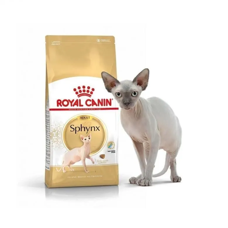 Корм сухой Royal Canin Sphynx Adult для взрослых кошек породы Сфинкс старше 12 месяцев, 400 г.