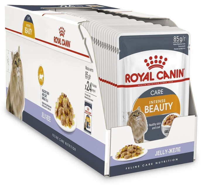 Влажный корм Royal Canin Intense Beauty для взрослых кошек, в желе, 85 г