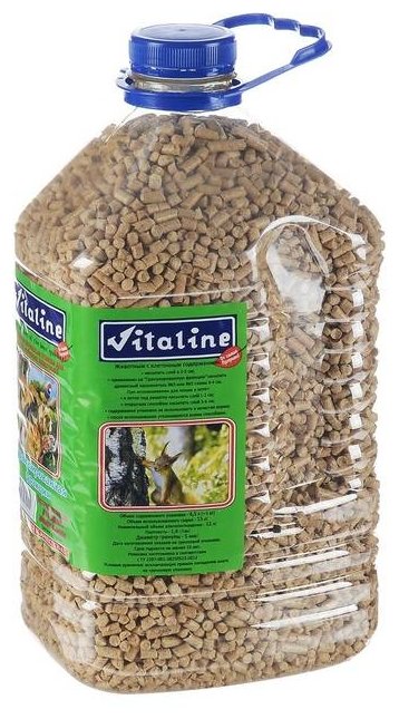 Наполнитель Vitaline для кошачьего туалета древесный, впитывающий,  3 кг