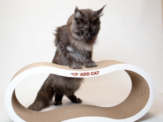 Когтеточка ADD CAT для кошек, из картона,  67*23*18 см.