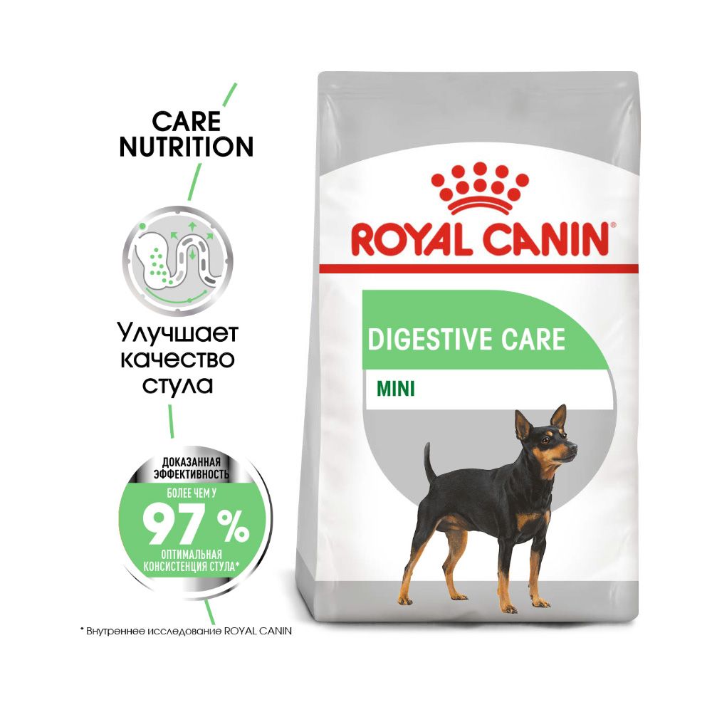 Корм Royal Canin Mini Digestive для взрослых собак мелких пород, с чувствительным пищеварением, 1 кг