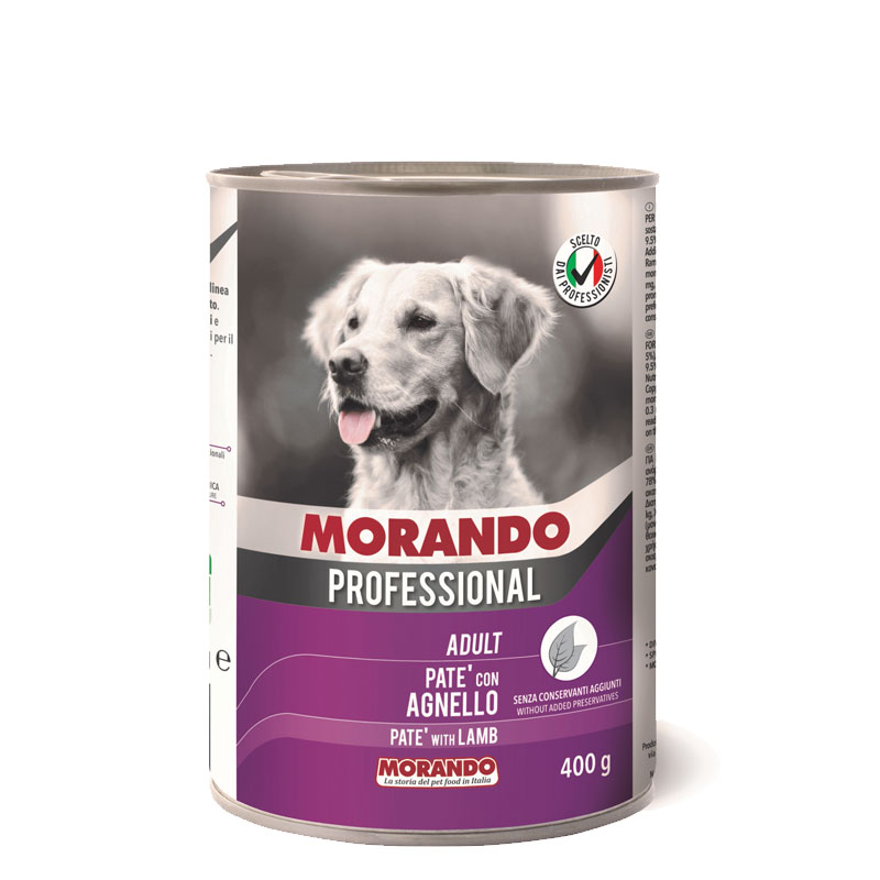 Консервы для собак Morando Professional Adult паштет с бараниной 400 г