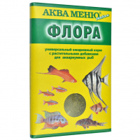Корм с растительными добавками АКВА МЕНЮ ФЛОРА для аквариумных рыб, 30 г