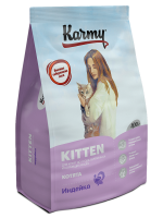 Корм сухой Karmy Kitten для котят, беременных и кормящих кошек, с индейкой 400 г