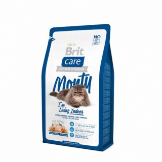 Корм BRIT для кошек живущих в квартире Care Cat Monty Indoor 2кг