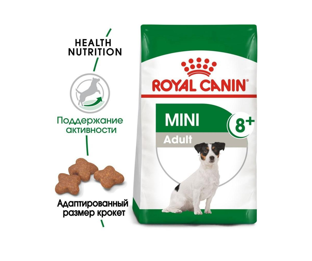 Сухой корм для собак мелких пород старше 8 лет Royal Сanin Mini Adult 8+, 2 кг