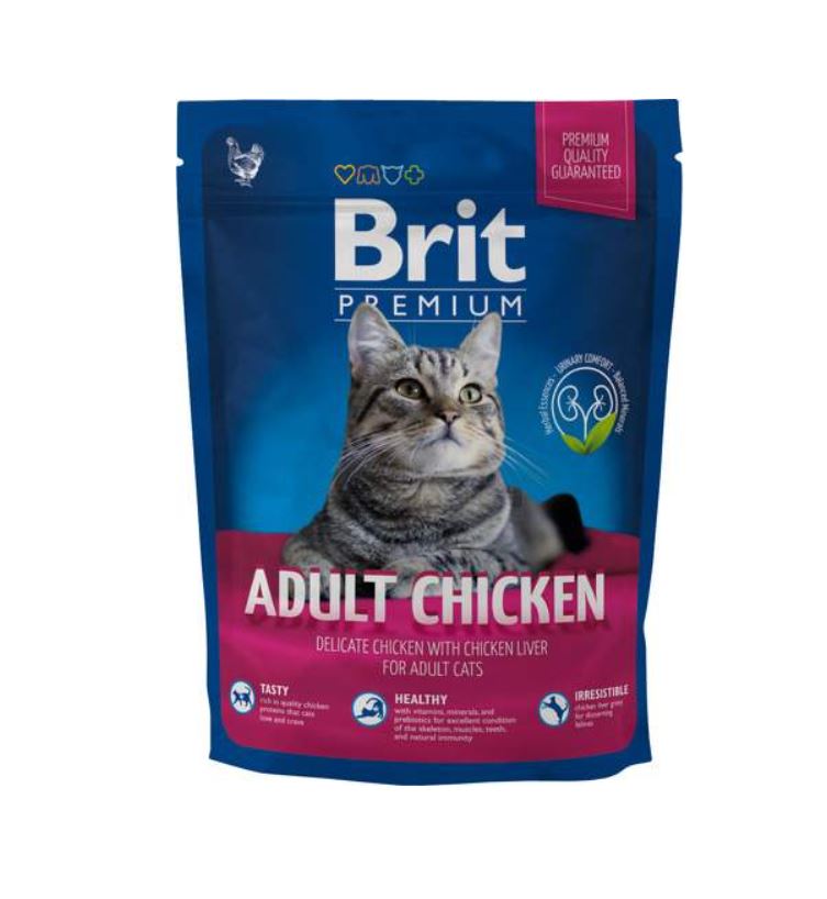 Сухой корм для кошек Brit Premium Adult с курицей, 300 г