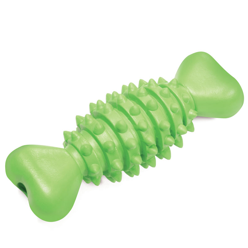 Игрушка для собак Triol Кость шипованная из резины, 12,5 см