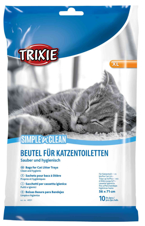 Пакеты уборочные для кошачьих туалетов TRIXIE  размер XL: 56 x 71 см, 10 шт