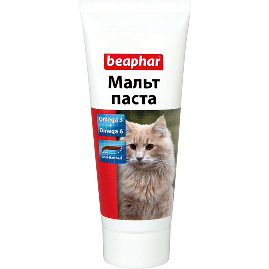 Beaphar Malt-Paste Паста для вывода шерсти для кошек и котят, 25 г