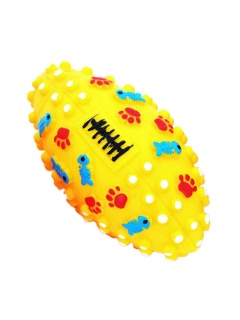 Игрушка Мяч для регби с пищалкой для собак, 13,5 см