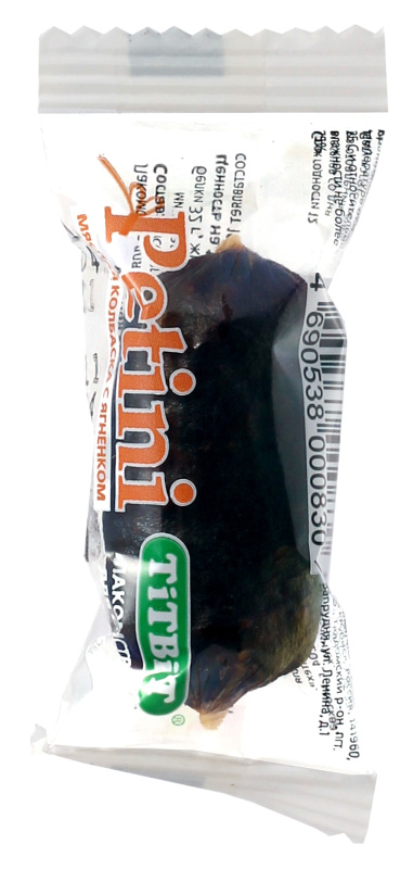 Лакомство для собак  TiTBiT Petini колбаски с ягнёнком 1 шт 10 г