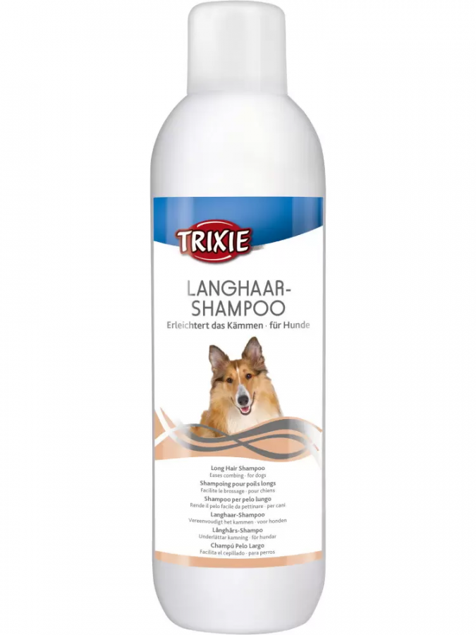 Шампунь для собак Trixie Long hair облегчает расчёсывание шерсти, 1 л