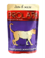 Влажный корм для кошек Prolapa Premium с дичью в желе 100 г