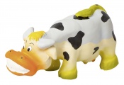Игрушка для собак Корова, резиновая, дл. 17 см