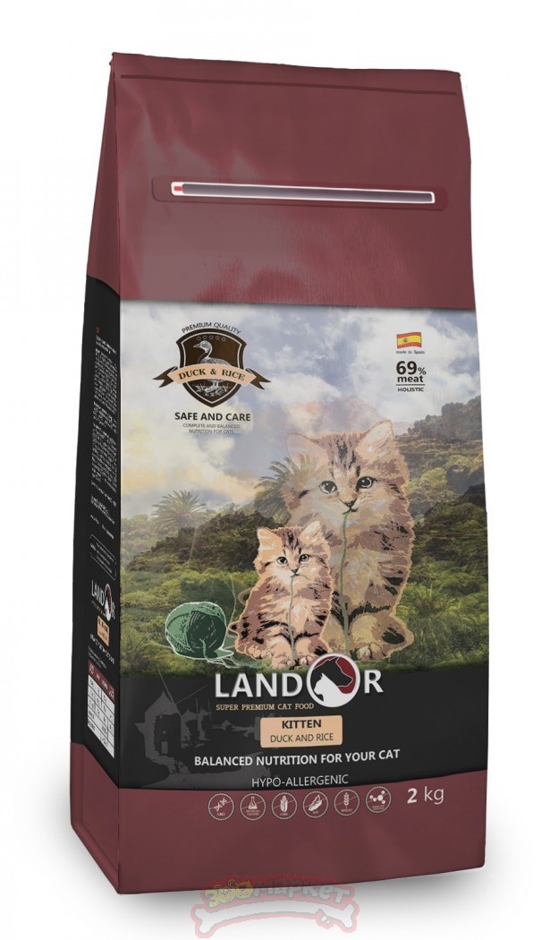 Корм для котят Landor Kitten с уткой и рисом (2 кг)