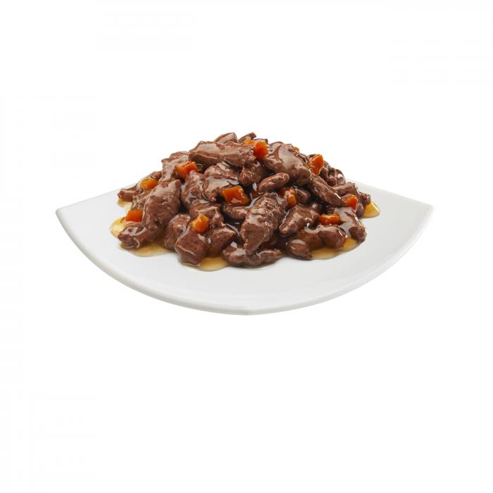 Влажный корм NUTRO для взрослых собак всех пород, с ягнёнком и морковью, 85 г