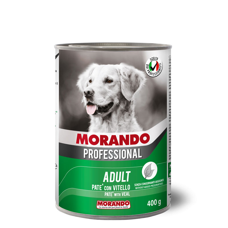 Консервы для собак Morando Professional Adult паштет с телятиной 400 г