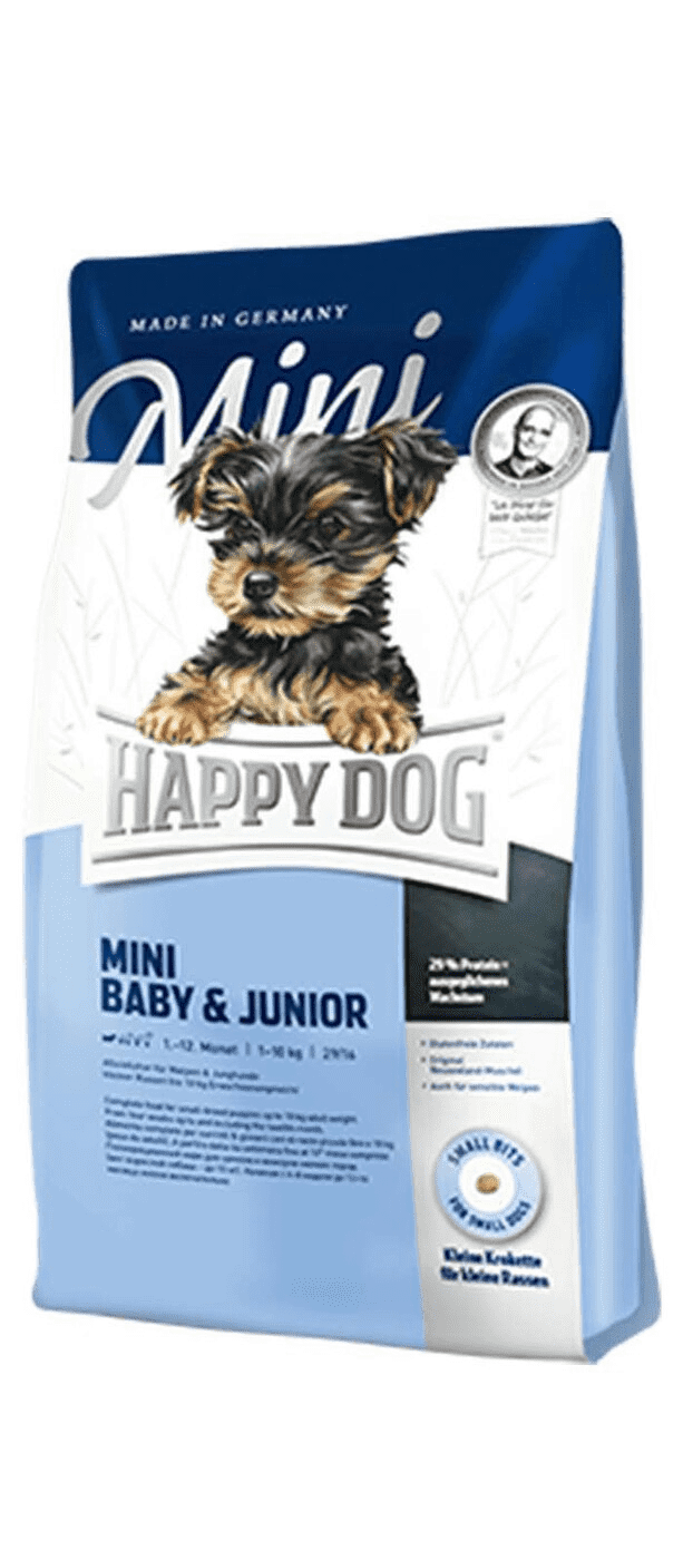 Сухой корм Happy Dog Supreme Young Mini Baby & Junior для щенков, с птицей и лососем 1 кг