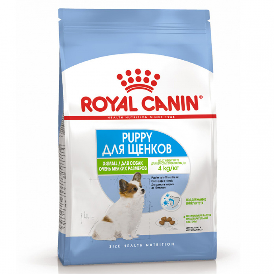 Корм сухой Royal Canin X-Small Puppy для щенков миниатюрных пород, 1,5 кг