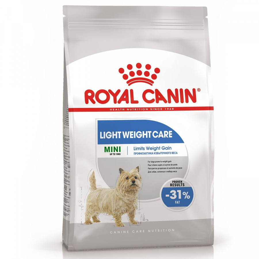 Сухой корм Royal Canin Mini Light Weight Care для собак мелких пород, склонных к ожирению, 1 кг
