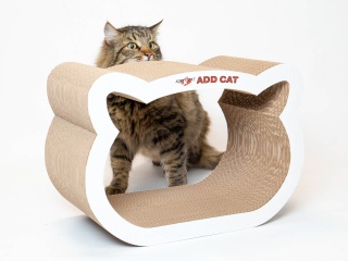 ADD CAT картонная когтеточка Cat's smile 45*23*31 см