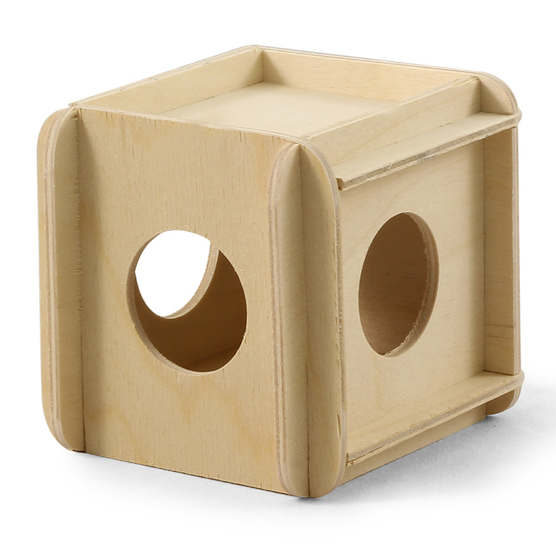  Игрушка-кубик для мелких животных деревянный, 115*100*100мм