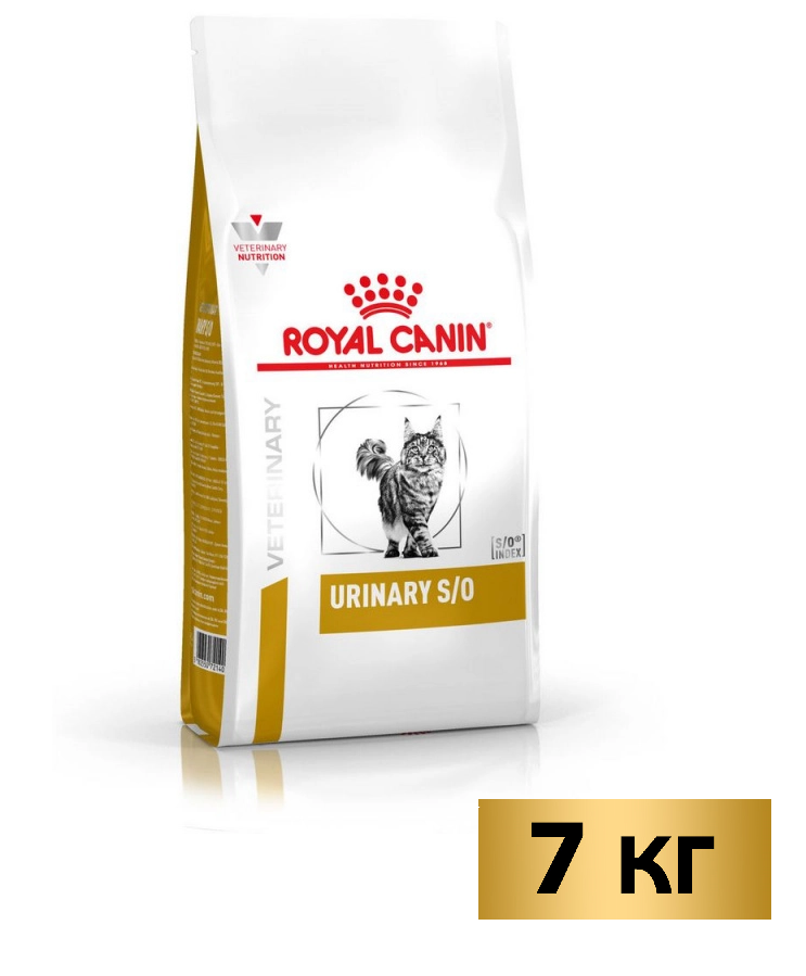 Корм сухой Royal Canin Urinary S/O LP34 для взрослых кошек, при заболеваниях мочевыделительной системы, 7 кг