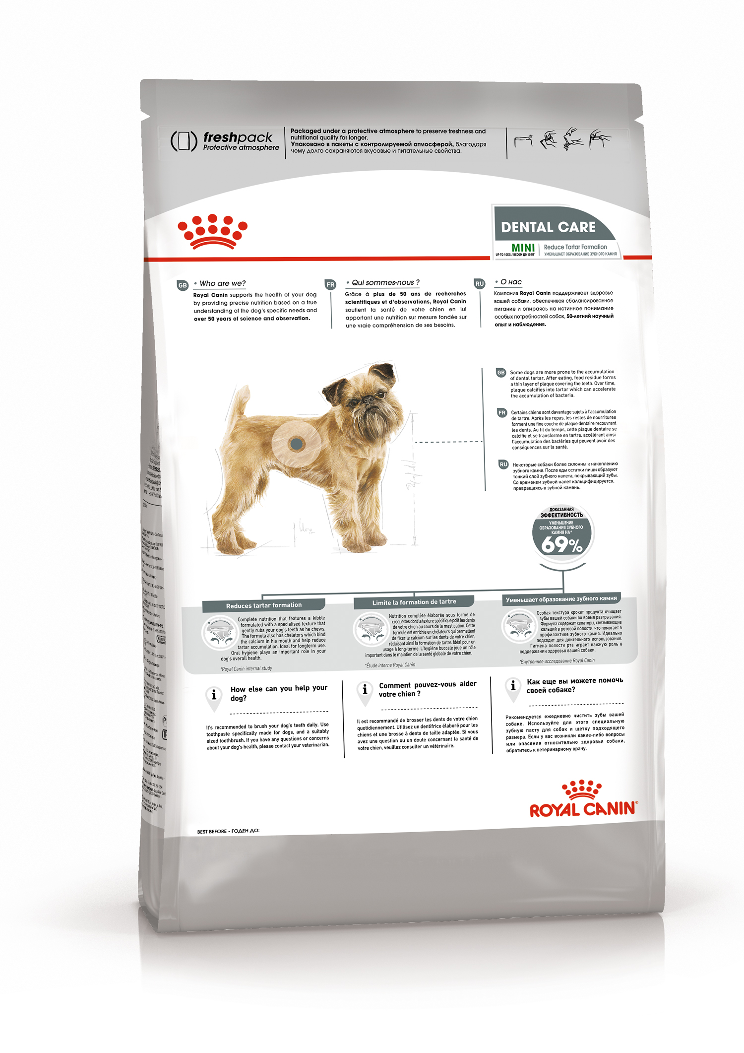 Сухой корм Royal Canin Mini Dental Care для взрослых собак мелких пород,  с повышенной чувствительностью зубов 3 кг