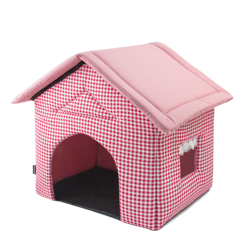 Дом для кошек и собак Gamma Садовый розовый, 460*500*450 мм