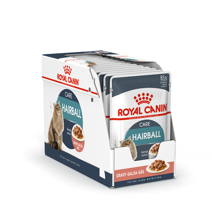 Влажный корм Royal Canin Hairball Care для взрослых кошек, выведения шерсти, в соусе, 85г