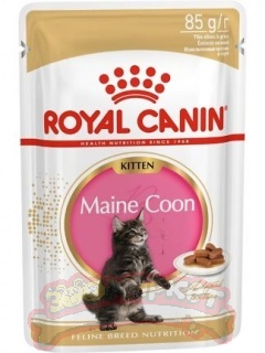 Влажный корм Royal Canin Maine Coon Kitten для котят породы Мэйн Кун, 85 гр.