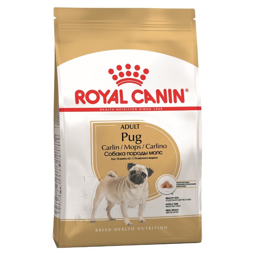 Корм сухой Royal Canin Pug для взрослых собак породы мопс, 500 г