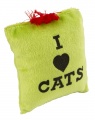 Игрушка для кошек Мешочек, полиэстер, зеленый, 8х10 см