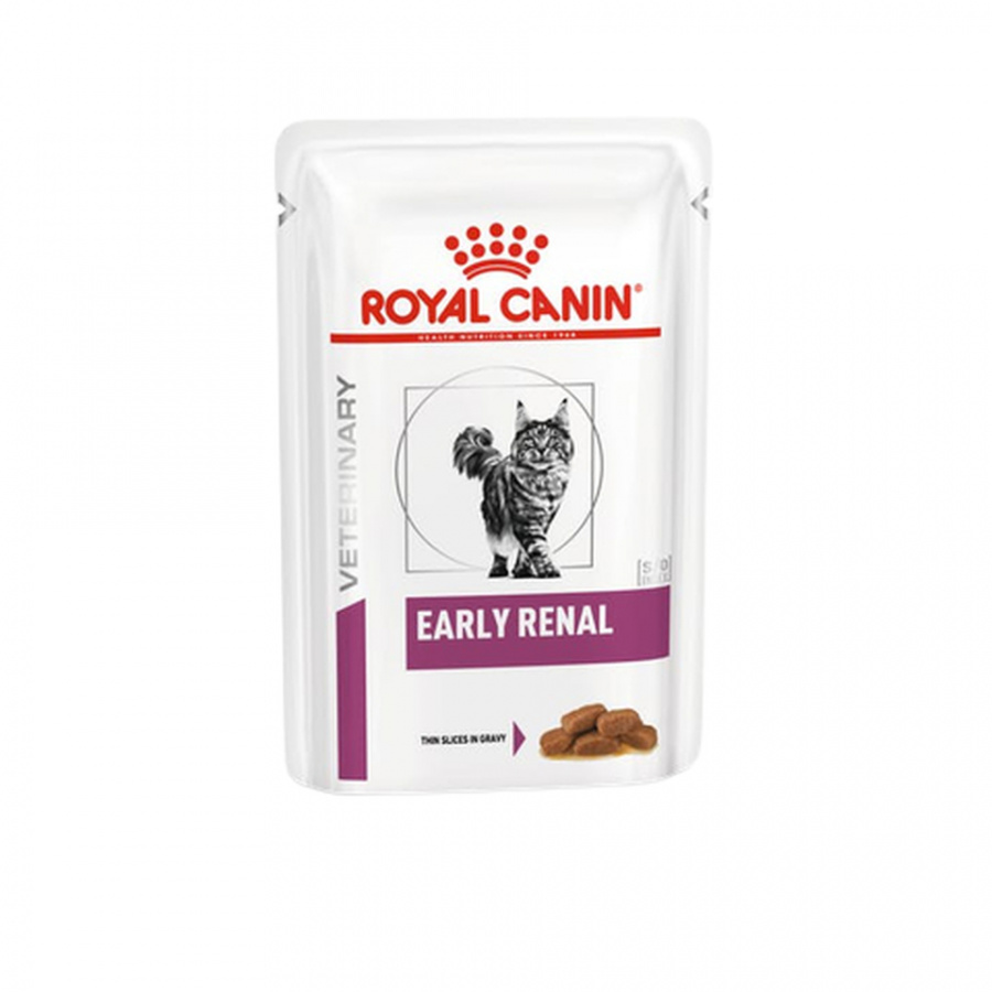 Влажный корм Royal Canin Early Renal  для кошек,  при почечной недостаточности (кусочки в соусе) 85 г