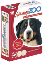 Мультивитаминное лакомство для собак Доктор ZOO "Здоровье кожи и шерсти"  90 таб