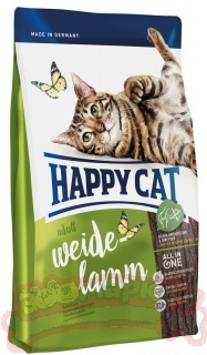 Корм HAPPY CAT Эдалт Индор (ягненок) ФитВелл  1,4 кг*4