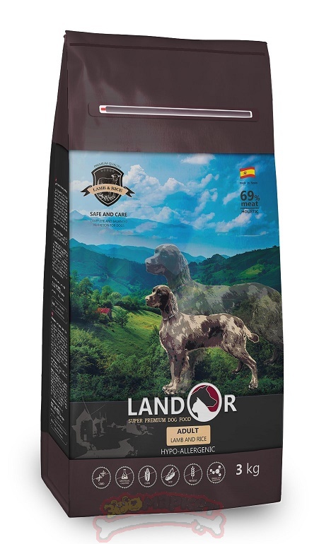 Корм для собак Landor Adult Lamb with Rice с мясом ягненка 15 кг