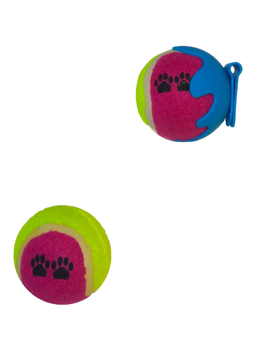 Игрушка TENNIS BALL SET WITH 2 BALLS для собак, 6,5см