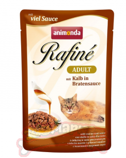 Пауч ANIMONDA Rafin Soup Adult для взрослых кошек с телятиной в жареном соусе