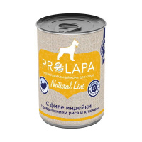 Консервы для собак Prolapa Natural Line с индейкой, рисом и клюквой 400 г
