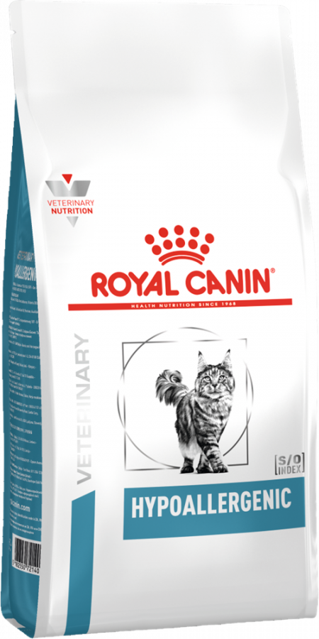 Сухой корм Royal Canin Hypoallergenic для взрослых кошек при пищевой аллергии 500 г