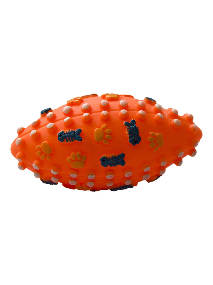 Игрушка Мяч для регби с пищалкой для собак, 13,5 см