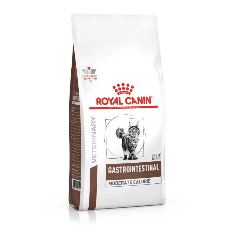 Корм сухой Royal Canin Gastro Intestinal Moderate Calorie для взрослых кошек, при нарушении пищеварения, 400 гр. 