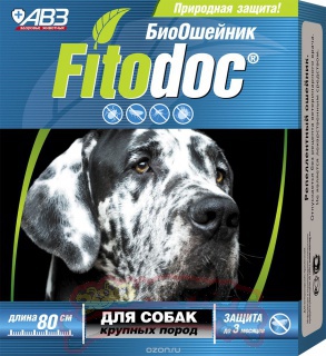Ошейник ФИТОДОК био для крупных собак 80 см