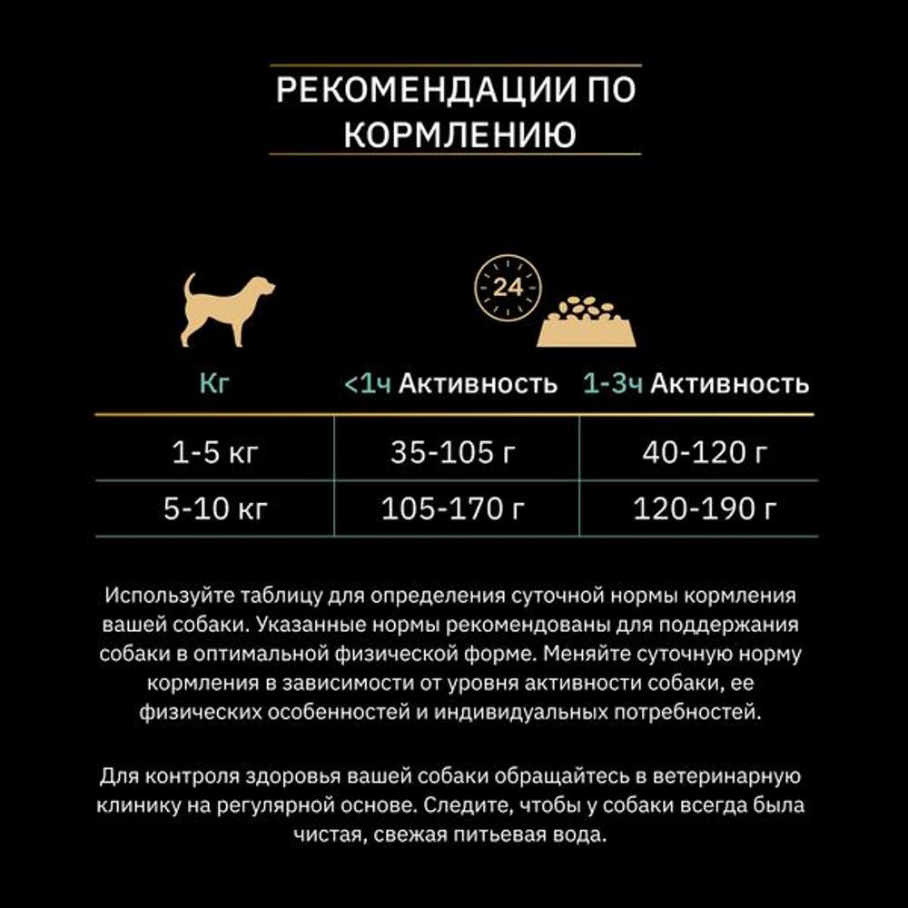 Сухой корм Pro Plan Grain Free Formula (беззерновой) для взрослых собак мелких и карликовых пород с чувствительным пищеварением, с индейкой 700 г