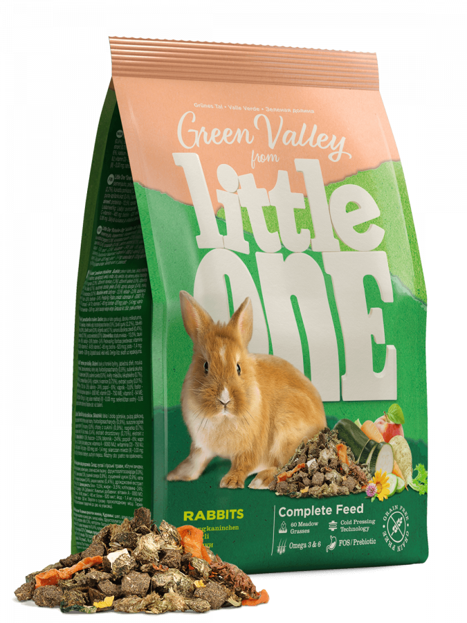 Корм для кроликов Little One Зеленая долина, из разнотравья 750 г