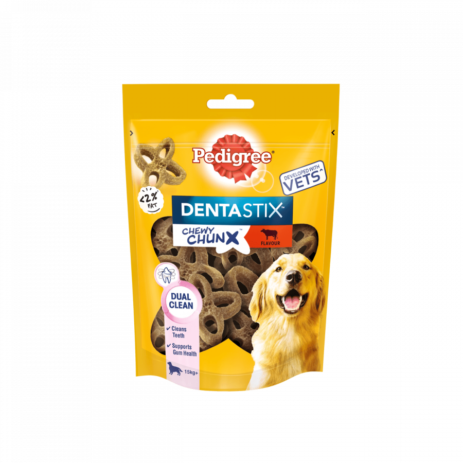 Лакомство по уходу за зубами Pedigree DentaStix для собак средних и крупных пород более 15 кг, со вкусом говядины, 68 г