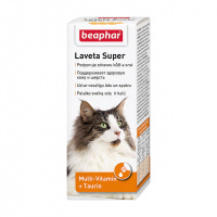 Кормовая мультивитаминная добавка Beaphar Laveta Super для улучшения качества шерсти у кошек 50 мл
